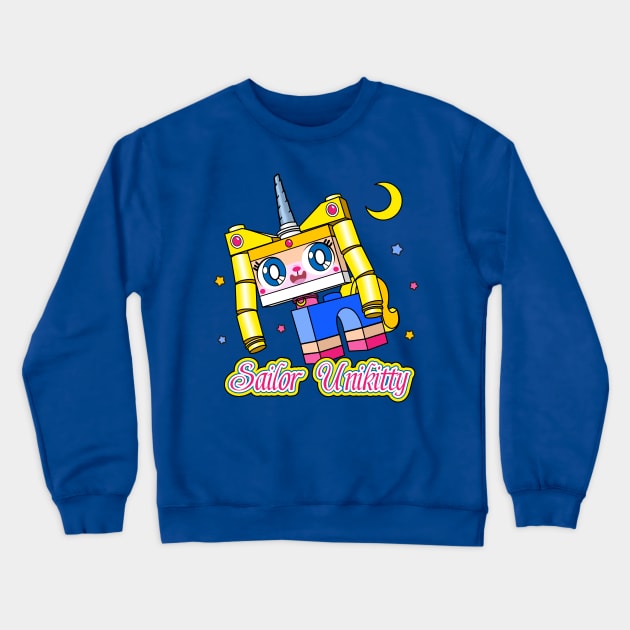 Sailor Unikitty Crewneck Sweatshirt by halegrafx